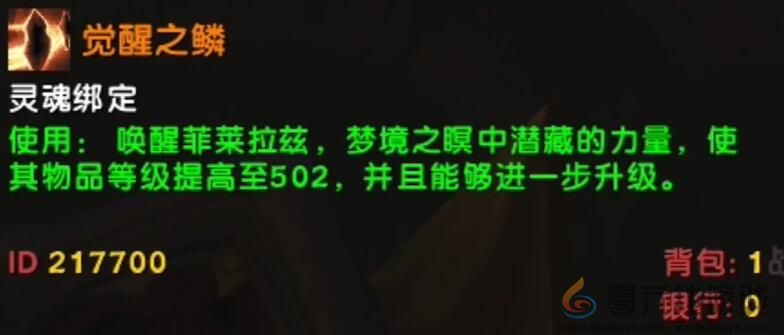 魔兽世界wow国服正式服觉醒之鳞道具用法介绍(图2) 魔兽世界wow国服正式服觉醒之鳞道具用法介绍(图2)